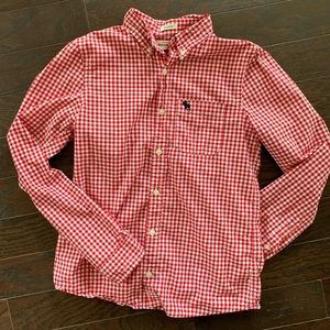 ⭐️Host Pick⭐️ Abercrombie kids boys gingham shirt